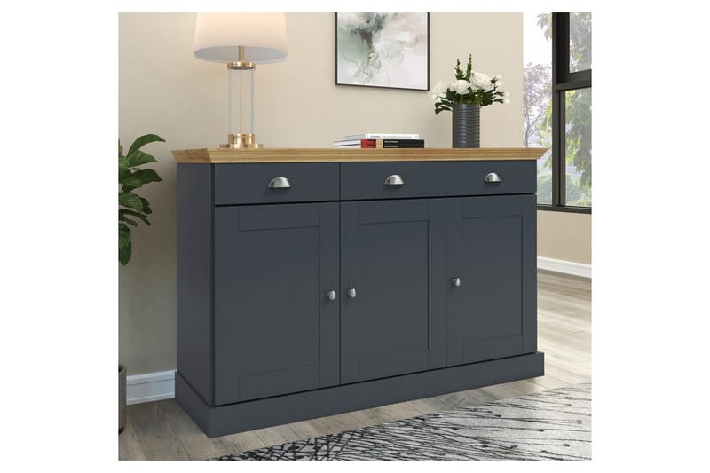 Skänk Motala Antracit/Ek - Antracit/Ek - Förvaring - Förvaringsmöbler - Skänkar & sideboards