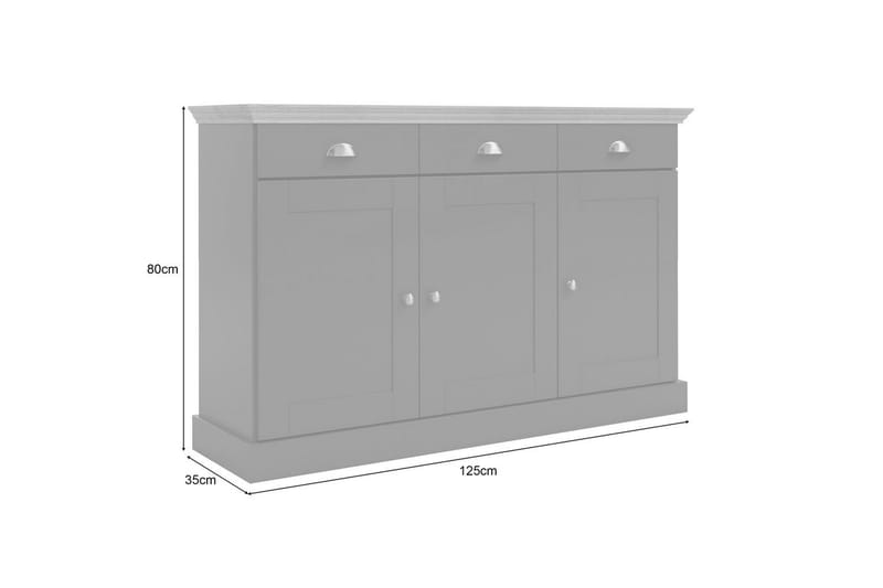 Skänk Motala Vit - Vit - Förvaring - Förvaringsmöbler - Skänkar & sideboards