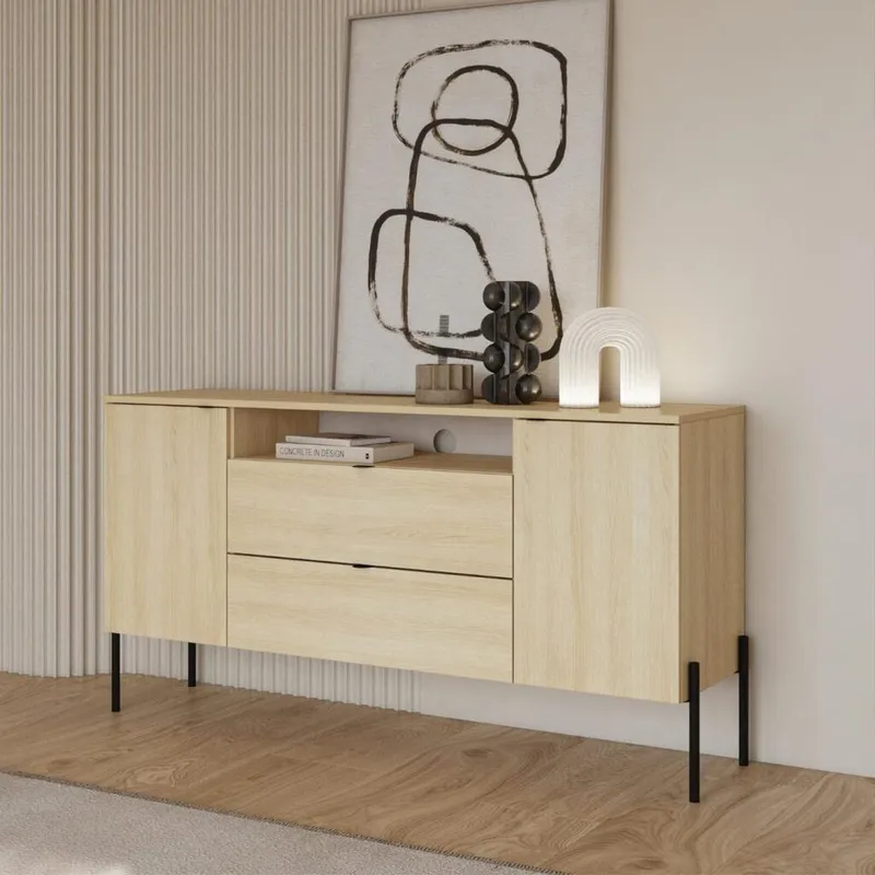 Skänk Ore 2 Dörrar med 2 Lådor - Lindberg ek - Förvaring - Förvaringsmöbler - Skänkar & sideboards