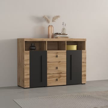 Skänk Roger 2 Dörrar med 3 Lådor - Wotan Ek, 132 cm - Förvaring - Förvaringsmöbler - Skänkar & sideboards