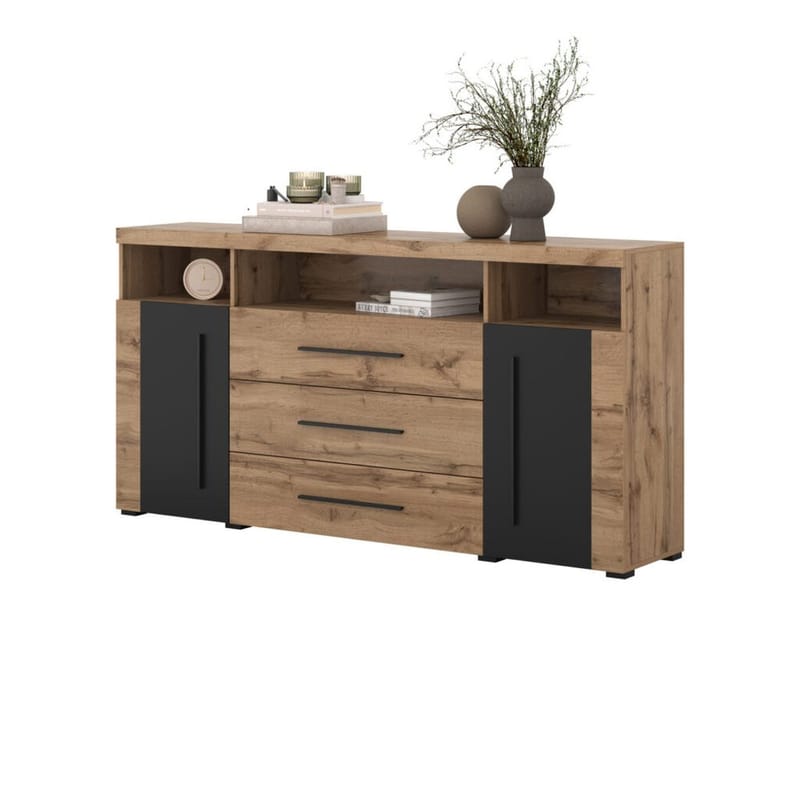 Skänk Roger 2 Dörrar med 3 Lådor - Wotan Ek, 182 cm - Förvaring - Förvaringsmöbler - Skänkar & sideboards