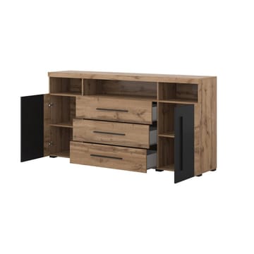 Skänk Roger 2 Dörrar med 3 Lådor - Wotan Ek, 182 cm - Förvaring - Förvaringsmöbler - Skänkar & sideboards