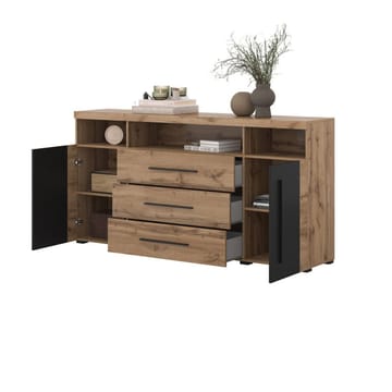 Sk änk Roger 2 Dörrar med 3 Lådor - Wotan Ek, 182 cm - Förvaring - Förvaringsmöbler - Skänkar & sideboards
