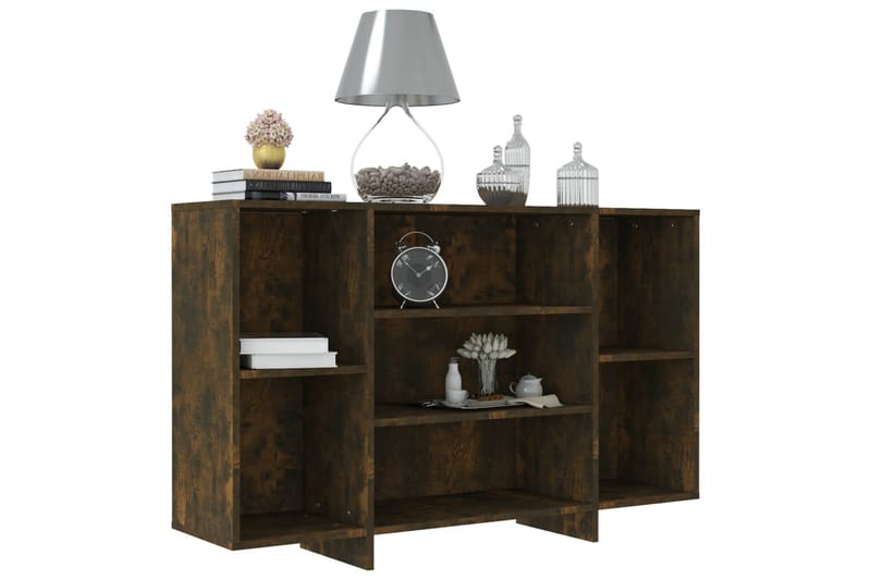 Skänk rökfärgad ek 120x30x75 cm spånskiva - Brun - Förvaring - Förvaringsmöbler - Skänkar & sideboards