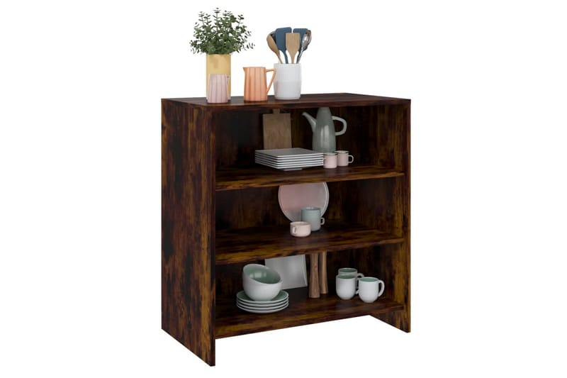 Skänk rökfärgad ek 70x40,5x75 cm spånskiva - Rökfärgad ek - Förvaring - Förvaringsmöbler - Skänkar & sideboards
