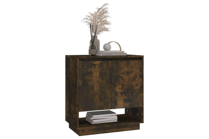 Skänk rökfärgad ek 70x41x75 cm spånskiva - Rökfärgad ek - Förvaring - Förvaringsmöbler - Skänkar & sideboards
