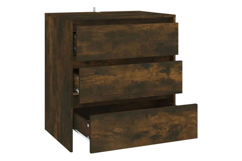 Skänk rökfärgad ek 70x41x75 cm spånskiva - Rökfärgad ek - Förvaring - Förvaringsmöbler - Skänkar & sideboards