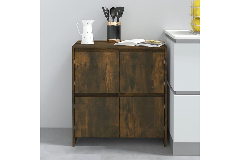 Skänk rökig ek 70x41x75 cm spånskiva - Rökig ek - Förvaring - Förvaringsmöbler - Skänkar & sideboards