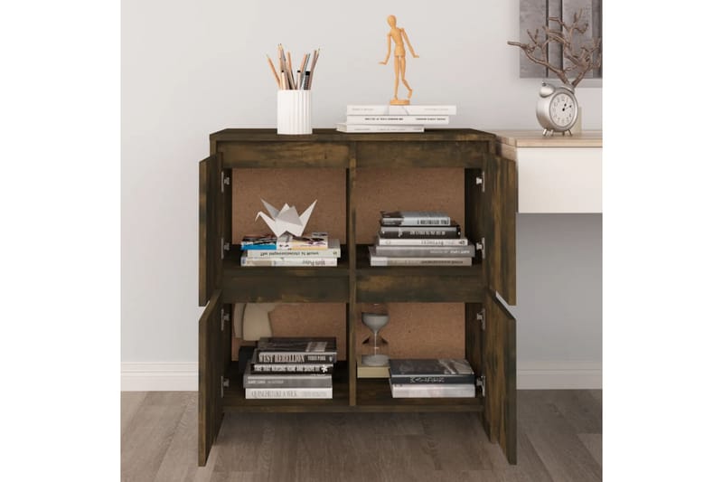 Skänk rökig ek 70x41x75 cm spånskiva - Rökig ek - Förvaring - Förvaringsmöbler - Skänkar & sideboards
