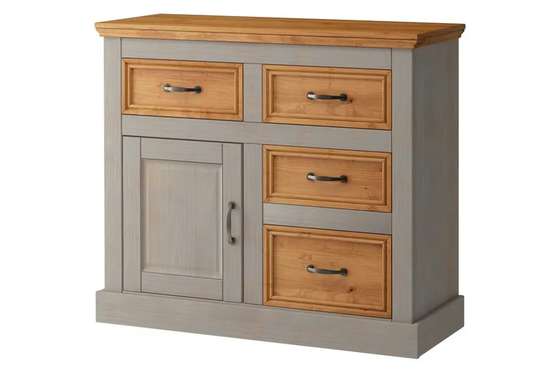 Skänk Selma 100x38x87 cm, Grå/Fläck/Vax, 100x38x87 cm, Grå/Fläck/Vax