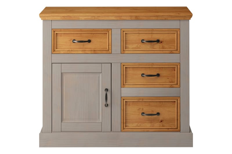 Skänk Selma 100x38x87 cm, Grå/Fläck/Vax - 100x38x87 cm, Grå/Fläck/Vax - Förvaring - Förvaringsmöbler - Skänkar & sideboards