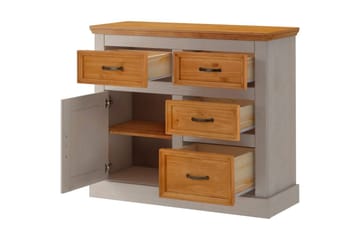 Skänk Selma 100x38x87 cm, Grå/Fläck/Vax - 100x38x87 cm, Grå/Fläck/Vax - Förvaring - Förvaringsmöbler - Skänkar & sideboards