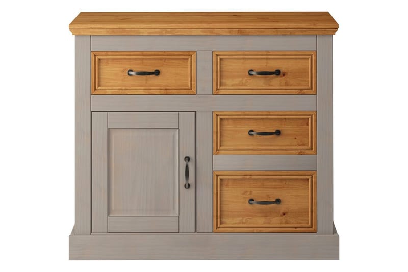 Skänk Selma 100x38x87 cm, Grå/Fläck/Vax - 100x38x87 cm, Grå/Fläck/Vax - Förvaring - Förvaringsmöbler - Skänkar & sideboards