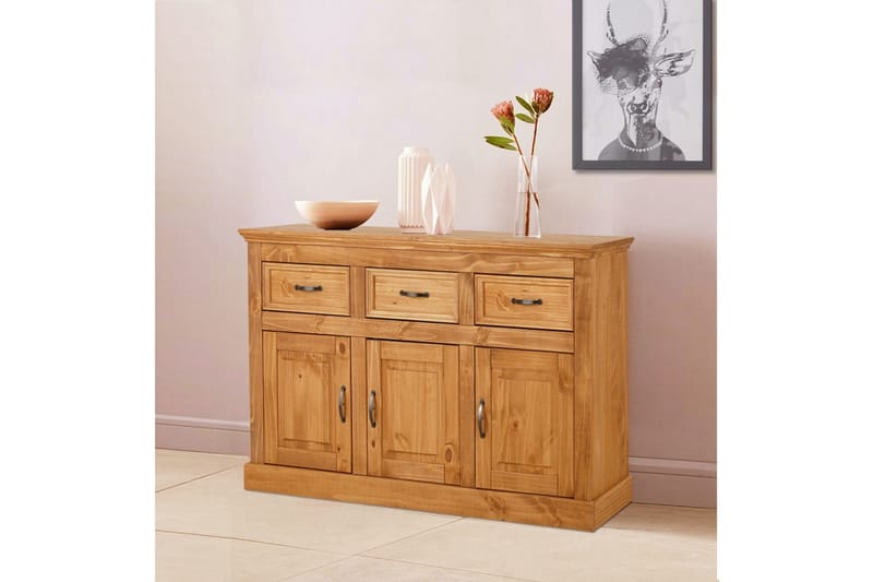 Skänk Selma 145x38x87 cm, Bets/Vax - 145x38x87 cm, Bets/Vax - Förvaring - Förvaringsmöbler - Skänkar & sideboards