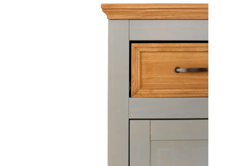 Skänk Selma 145x38x87 cm, Grå/Fläck/Vax - 145x38x87 cm, Grå/Fläck/Vax - Förvaring - Förvaringsmöbler - Skänkar & sideboards