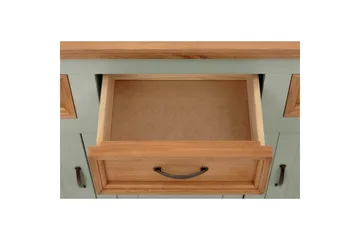 Skänk Selma 145x38x87 cm, Salviagrön/fläck/vax - 145x38x87 cm, Salviagrön/fläck/vax - Förvaring - Förvaringsmöbler - Skänkar & sideboards