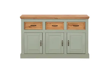 Skänk Selma 145x38x87 cm, Salviagrön/fläck/vax - 145x38x87 cm, Salviagrön/fläck/vax - Förvaring - Förvaringsmöbler - Skänkar & sideboards