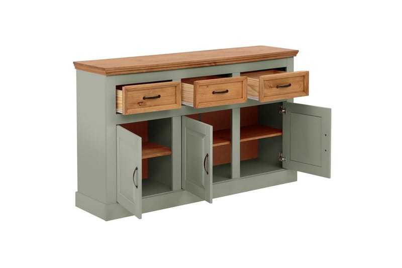 Skänk Selma 145x38x87 cm, Salviagrön/fläck/vax - 145x38x87 cm, Salviagrön/fläck/vax - Förvaring - Förvaringsmöbler - Skänkar & sideboards