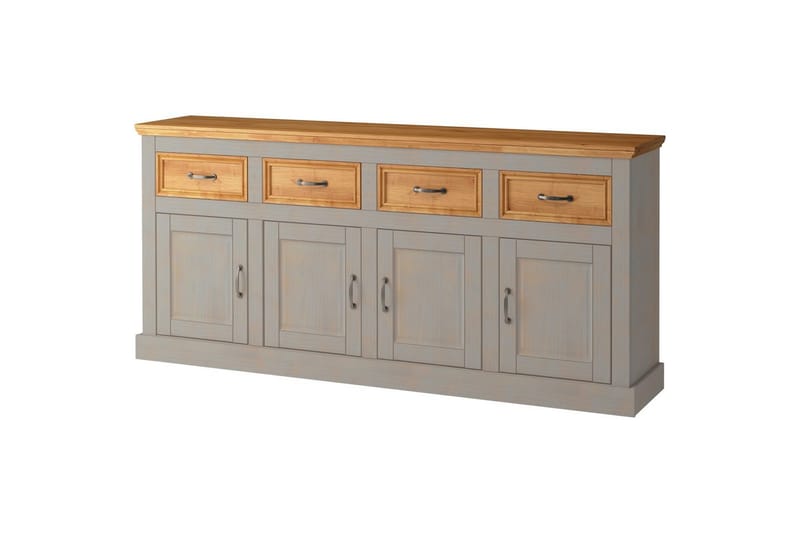 Skänk Selma 190x38x87, Grå/Fläck/Vax - 190x38x87, Grå/Fläck/Vax - Förvaring - Förvaringsmöbler - Skänkar & sideboards
