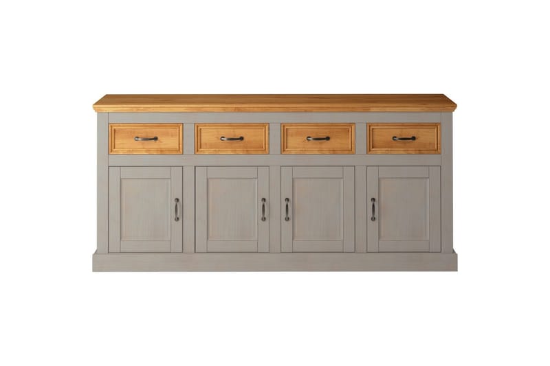 Skänk Selma 190x38x87, Grå/Fläck/Vax - 190x38x87, Grå/Fläck/Vax - Förvaring - Förvaringsmöbler - Skänkar & sideboards