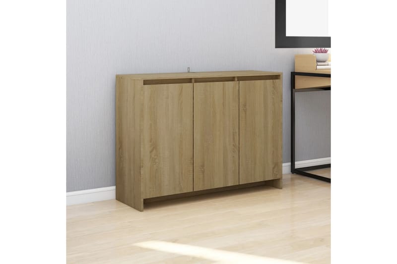 Skänk sonoma-ek 102x33x75 cm spånskiva - Ek - Skänkar & sideboards