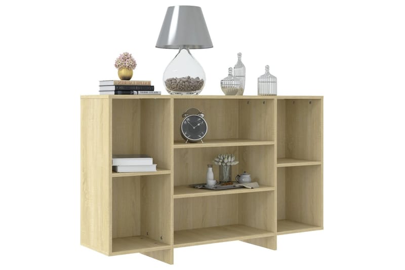 Skänk sonoma-ek 120x30x75 cm spånskiva - Beige - Förvaring - Förvaringsmöbler - Skänkar & sideboards