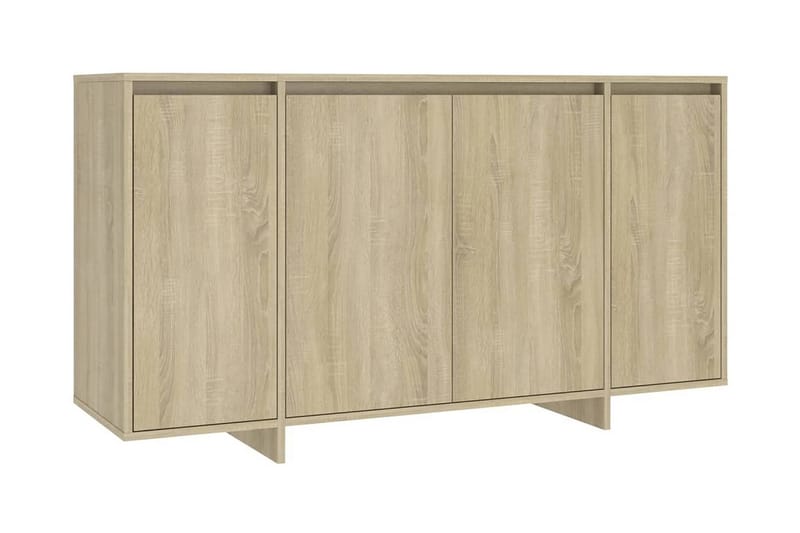 Skänk sonoma-ek 135x41x75 cm spånskiva - Ek - Förvaring - Förvaringsmöbler - Skänkar & sideboards
