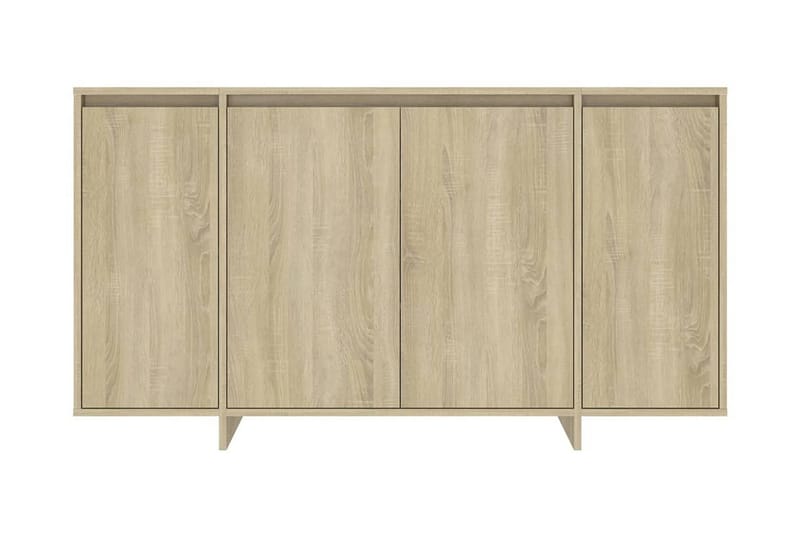 Skänk sonoma-ek 135x41x75 cm spånskiva - Ek - Förvaring - Förvaringsmöbler - Skänkar & sideboards