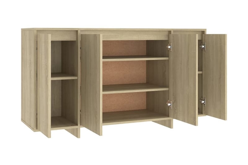 Skänk sonoma-ek 135x41x75 cm spånskiva - Ek - Förvaring - Förvaringsmöbler - Skänkar & sideboards