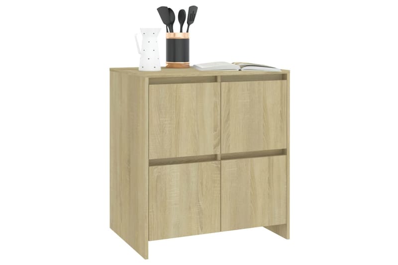 Skänk sonoma-ek 70x41x75 cm spånskiva - Ek - Förvaring - Förvaringsmöbler - Skänkar & sideboards