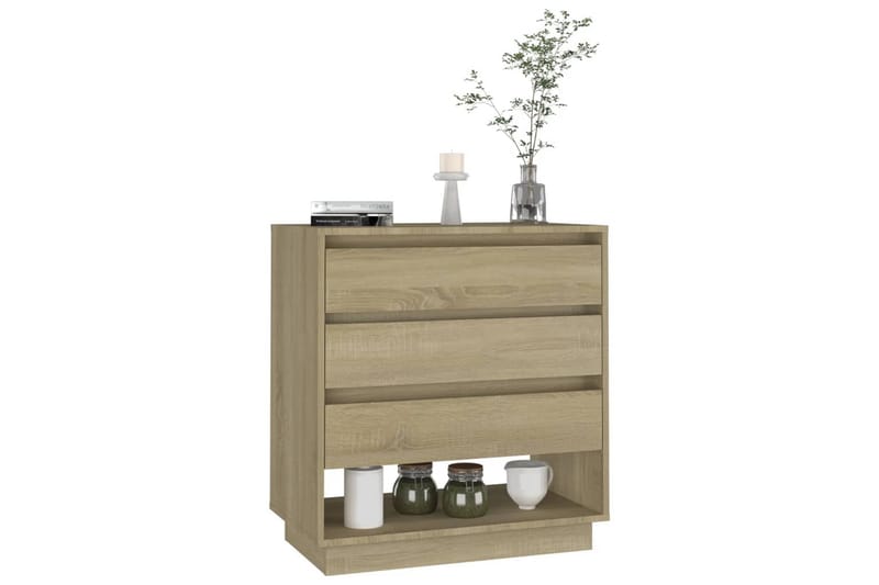 Skänk sonoma-ek 70x41x75 cm spånskiva - Ek - Förvaring - Förvaringsmöbler - Skänkar & sideboards