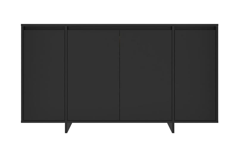 Skänk svart 135x41x75 cm spånskiva - Svart - Skänkar & sideboards