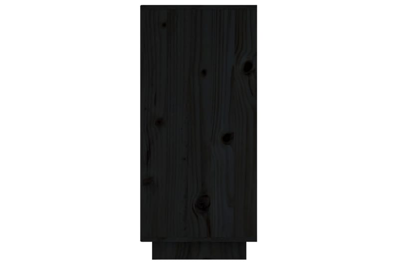 Skänk svart 60x34x75 cm massiv furu - Svart - Skänkar & sideboards