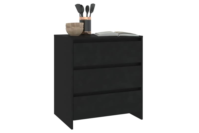 Skänk svart 70x41x75 cm spånskiva - Svart - Förvaring - Förvaringsmöbler - Skänkar & sideboards