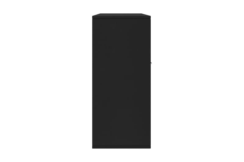 Skänk svart 88x30x70 cm spånskiva - Svart - Skänkar & sideboards