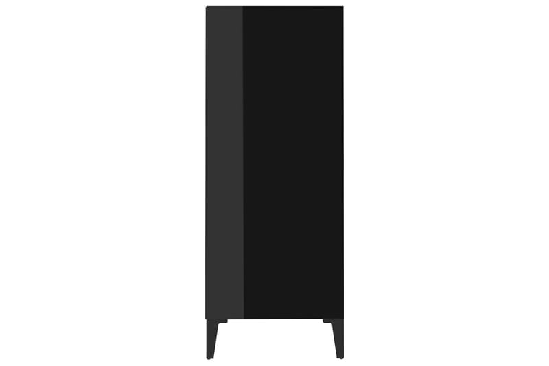 Skänk svart högglans 57x35x90 cm spånskiva - Svart - Skänkar & sideboards