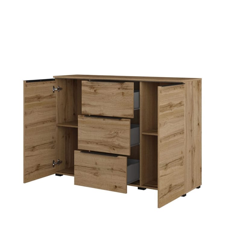 Skänk Tana 2 Dörrar med 3 Lådor - Wotan Ek - Förvaring - Förvaringsmöbler - Skänkar & sideboards