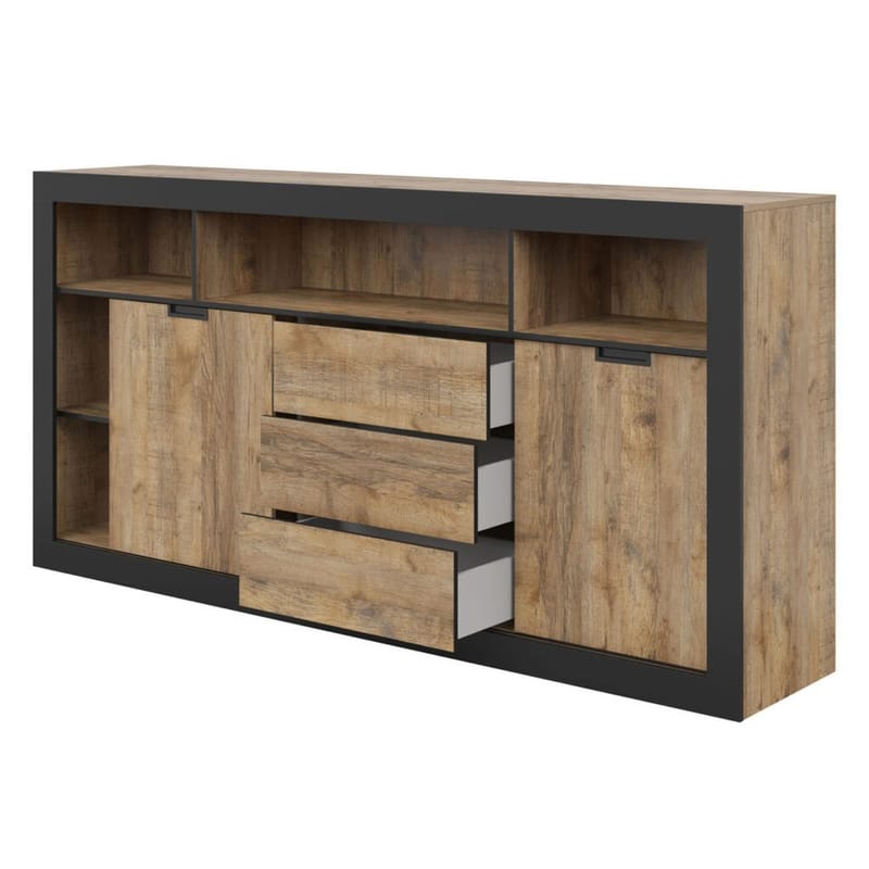 Skänk Tudor 2 dörrar med 3 lådor - 109 cm - Förvaring - Förvaringsmöbler - Skänkar & sideboards