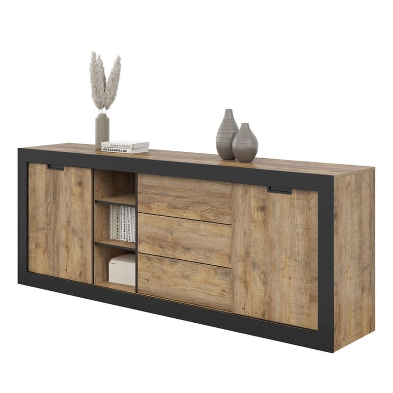 Skänk Tudor 2 dörrar med 3 lådor - 85 cm - Förvaring - Förvaringsmöbler - Skänkar & sideboards