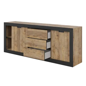 Skänk Tudor 2 dörrar med 3 lådor - 85 cm - Förvaring - Förvaringsmöbler - Skänkar & sideboards