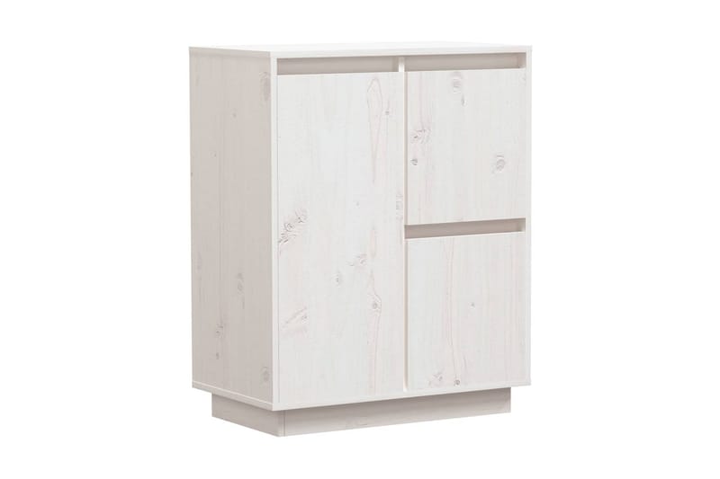 Skänk vit 60x34x75 cm massiv furu - Vit - Förvaring - Förvaringsmöbler - Skänkar & sideboards