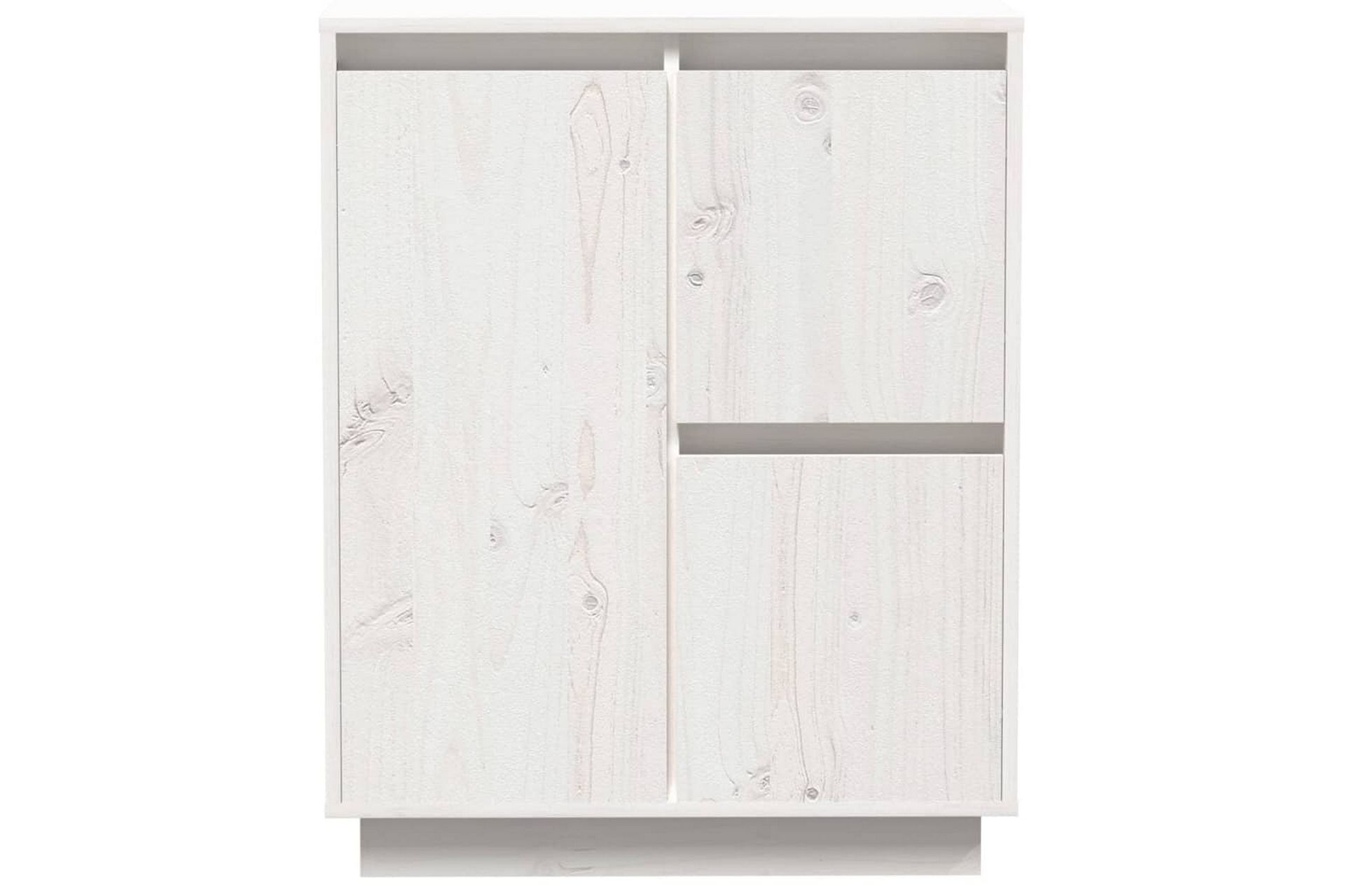 Skänk vit 60x34x75 cm massiv furu - Vit - Förvaring - Förvaringsmöbler - Skänkar & sideboards