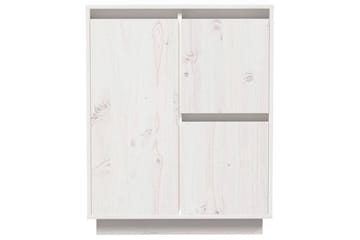 Skänk vit 60x34x75 cm massiv furu - Vit - Förvaring - Förvaringsmöbler - Skänkar & sideboards