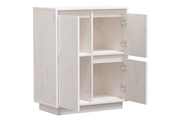 Skänk vit 60x34x75 cm massiv furu - Vit - Förvaring - Förvaringsmöbler - Skänkar & sideboards