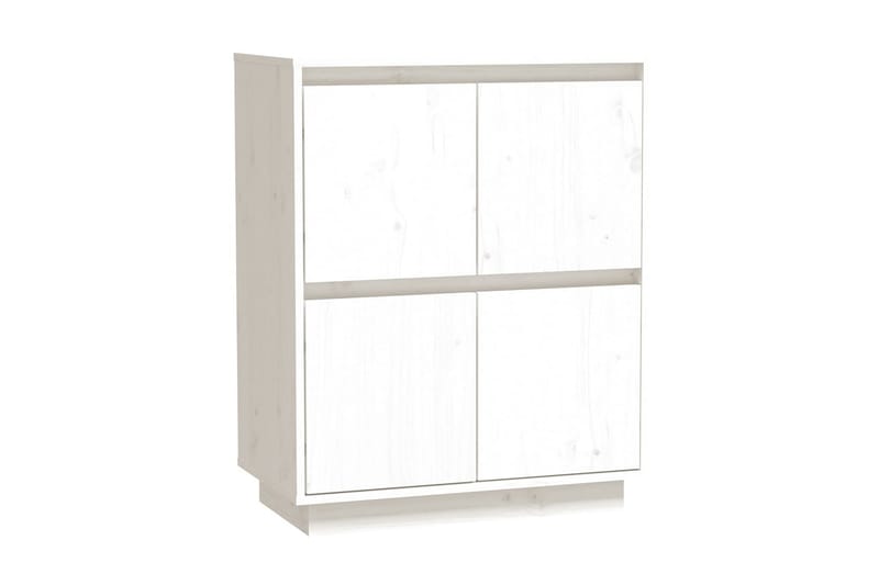 Skänk vit 60x34x75 cm massiv furu - Vit - Förvaring - Förvaringsmöbler - Skänkar & sideboards