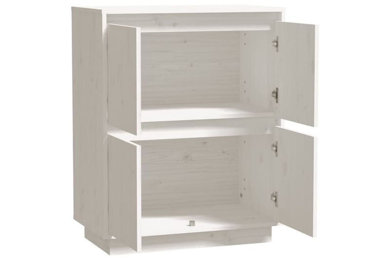 Skänk vit 60x34x75 cm massiv furu - Vit - Förvaring - Förvaringsmöbler - Skänkar & sideboards
