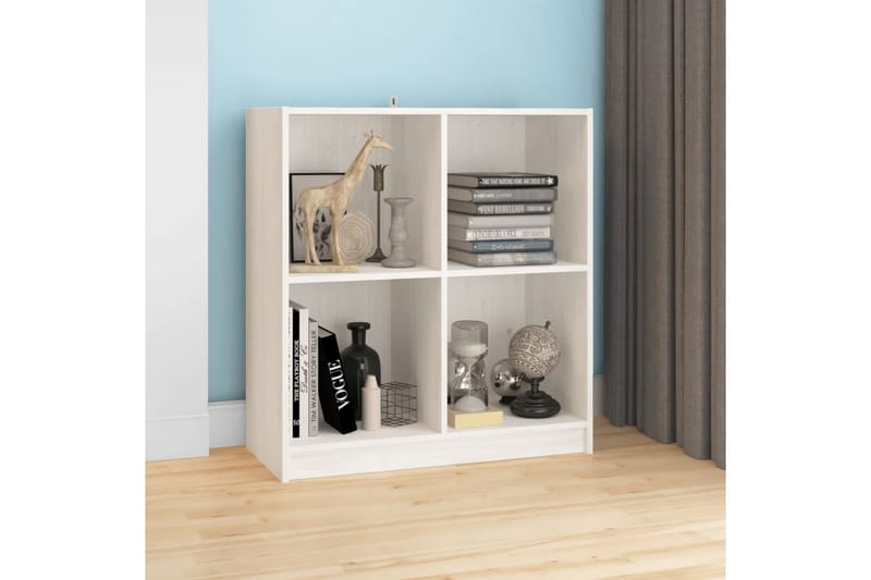 Skänk vit 70x33x76 cm massivt furuträ - Vit - Förvaring - Förvaringsmöbler - Skänkar & sideboards