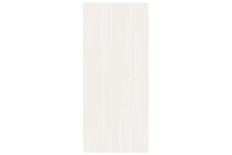 Skänk vit 70x33x76 cm massivt furuträ - Vit - Skänkar & sideboards