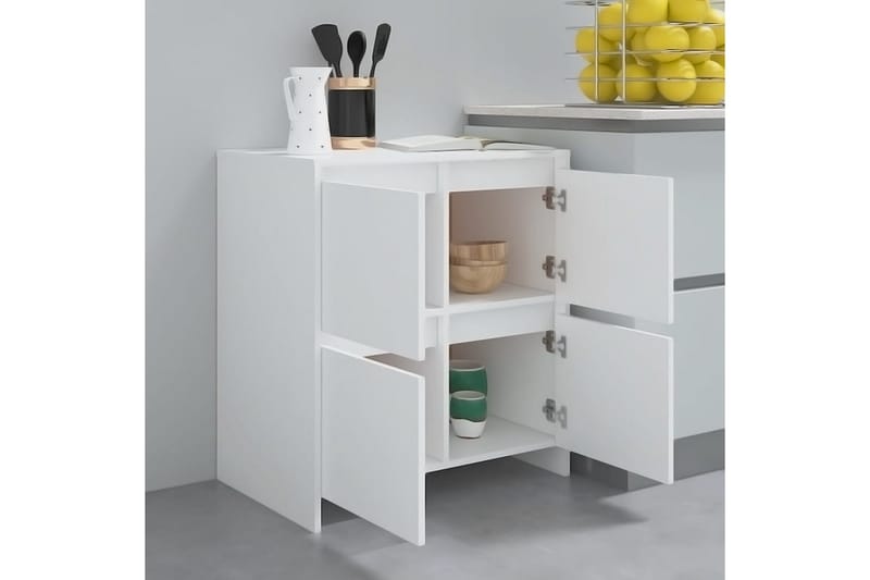 Skänk vit 70x41x75 cm spånskiva - Vit - Förvaring - Förvaringsmöbler - Skänkar & sideboards