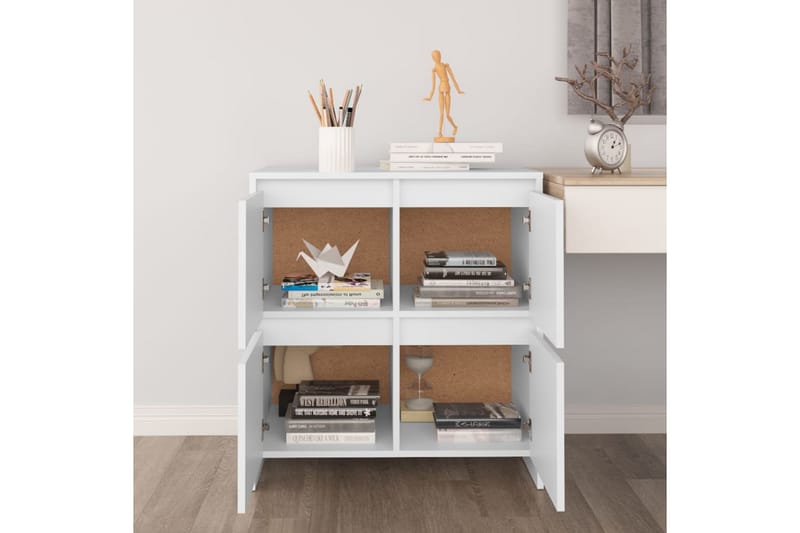 Skänk vit 70x41x75 cm spånskiva - Vit - Förvaring - Förvaringsmöbler - Skänkar & sideboards